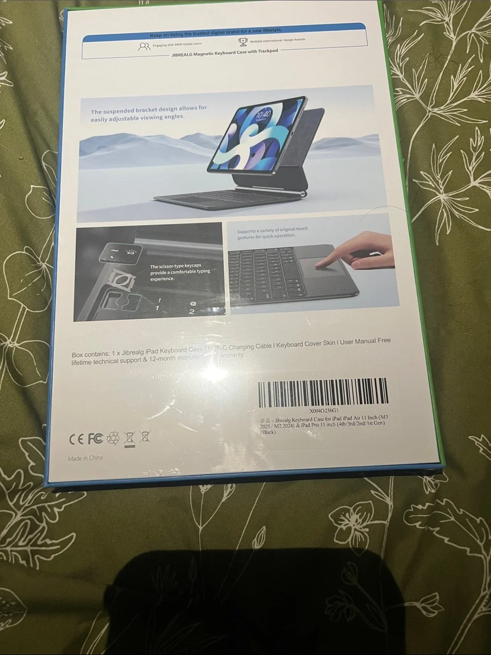 Bluetooth Backlit Keyboard Case for Tablet - Black